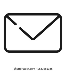Icono de la letra de correo de la bandeja de entrada perfecta. ilustración vectorial