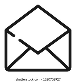 Pixel perfekte E-Mail-Brief-Symbol. Vektorgrafik