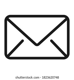 Pixel perfect inbox mail message or letter icon. vector illustration