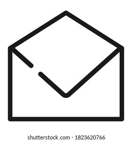 Pixel perfect inbox mail message or letter icon. vector illustration