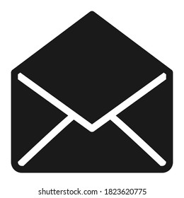 Pixel perfect inbox mail message or  letter icon. vector illustration