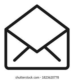 Pixel perfekte E-Mail-Nachricht oder Brief-Symbol. Vektorgrafik