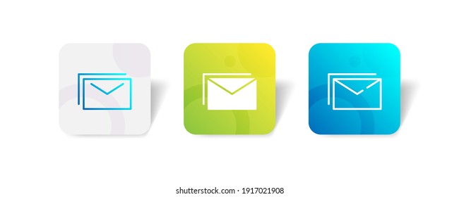 Pixel perfect inbox mail message letter icon. vector illustration