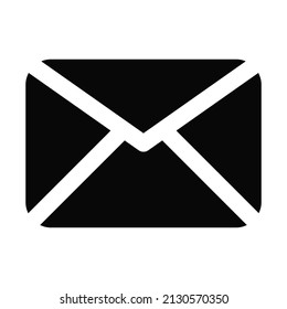 pixel perfect message icon in solid style for app button and website