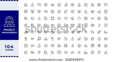 Pixel Perfect ,Project Management Icon Sethuman resource, management, development,marketing, strategy, planning.