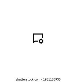 Pixel perfect setting chat icon eps 10