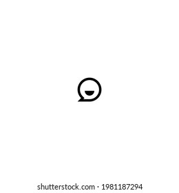 Pixel perfect smile chat icon eps 10