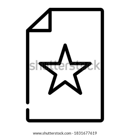 Pixel perfect star wishlist line icon. Vector illustration