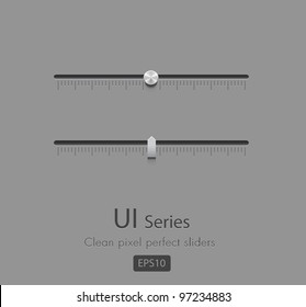 Pixel perfect vector Sliders, EPS10
