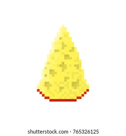 Pixel piece of cheese for games and web sites