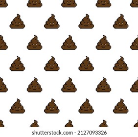 fondo de poop píxel Seamless.  vector de patrón de textura  