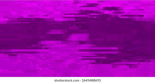 Pixel purple background for retro game or design. Purple bit effect error screen. Old game retro background. Vector illustration