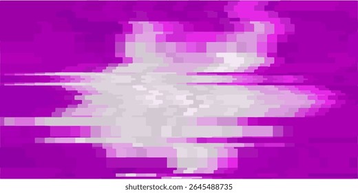 Pixel purple background for retro game or design. Purple bit effect error screen. Old game retro background. Vector illustration