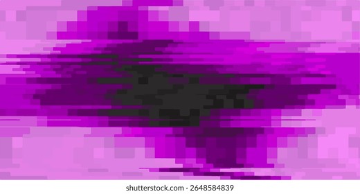 Pixel purple background for retro game or design. Purple bit effect error screen. Old game retro background. Vector illustration
