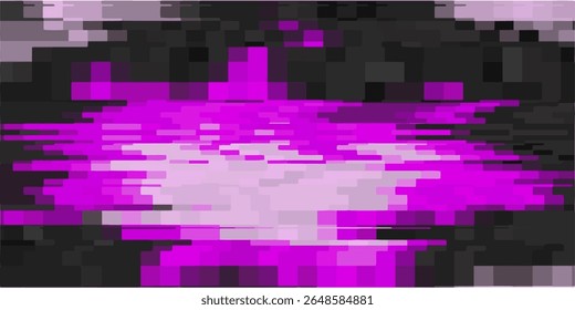 Pixel purple background for retro game or design. Purple bit effect error screen. Old game retro background. Vector illustration