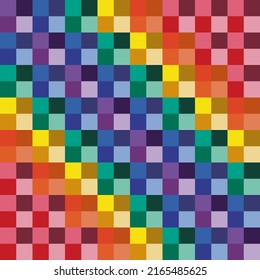 Pixel rainbow color pattern for decoration. 