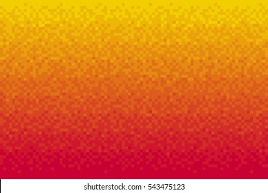 Pixel red gradient background Vector illustration