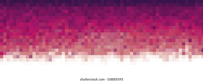 Pixel red orange Background for card or poster - isolated vector illustration