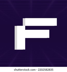 Pixel retro arcade game style font design, 3d alphabet, letters and numbers vector illustration