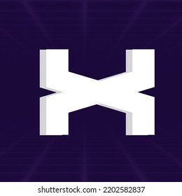 Pixel retro arcade game style font design, 3d alphabet, letters and numbers vector illustration