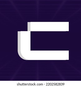 Pixel retro arcade game style font design, 3d alphabet, letters and numbers vector illustration