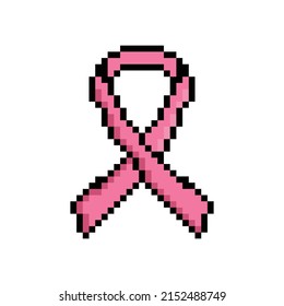 icono de cinta de píxeles.  Soporte de imágenes de píxeles vectores Banda de sensibilización logotipo de 8 bits para el juego
