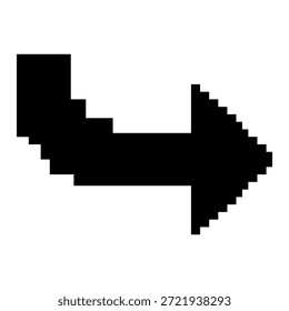 Pixel Right Turn Arrow Icon