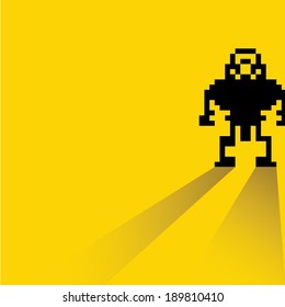 pixel robot