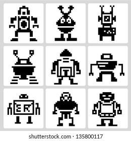 Pixel Robot Set