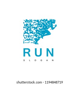 Pixel Run Design Template