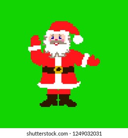 pixel santa clous