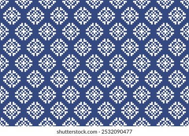 Patrón de punto sin costuras de píxeles, patrón textil 