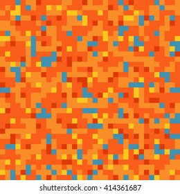 Pixel Seamless Pattern.  Camouflage Print for Textile Design / Vector Illustration