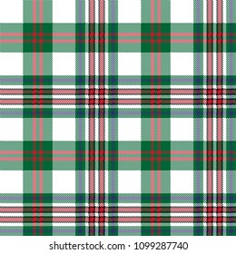 Pixel seamless pattern check tartan fabric texture. Vector illustration.
