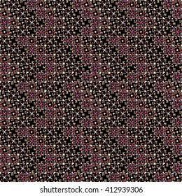 Pixel seamless pattern. Jacquard fabric, print. Abstract background texture, wrapping, wallpaper