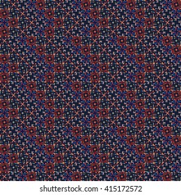 Pixel seamless pattern. Jacquard fabric, print. Abstract background texture, wrapping, wallpaper