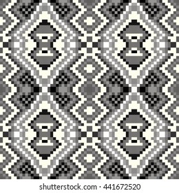 pixel seamless pattern on a gray background