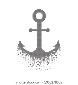 Pixel shaped anchor