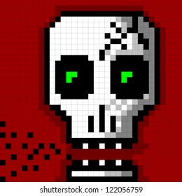 Pixel Skull Images, Stock Photos & Vectors | Shutterstock