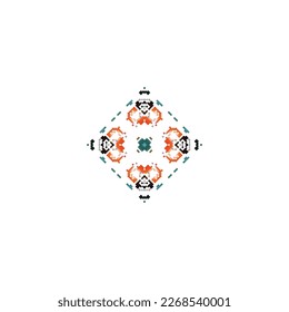 Copos de nieve de píxeles aislados sobre fondo blanco. Resumen, vector, ilustración.diseño para textura, tela, ropa, envoltura, alfombra. 