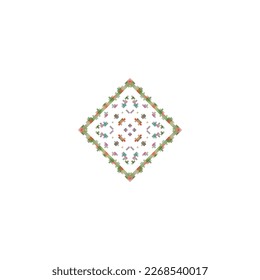 Pixel snowflakes isolated on white background.Abstract,vector,illustration.design for texture,fabric,clothing,wrapping,carpet. 