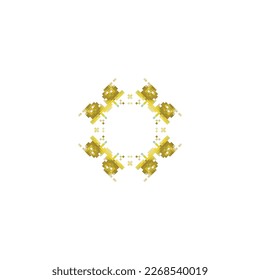 Pixel snowflakes isolated on white background.Abstract,vector,illustration.design for texture,fabric,clothing,wrapping,carpet. 