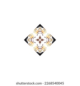 Pixel snowflakes isolated on white background.Abstract,vector,illustration.design for texture,fabric,clothing,wrapping,carpet. 