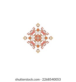 Pixel snowflakes isolated on white background.Abstract,vector,illustration.design for texture,fabric,clothing,wrapping,carpet. 