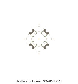 Copos de nieve de píxeles aislados sobre fondo blanco. Resumen, vector, ilustración.diseño para textura, tela, ropa, envoltura, alfombra. 