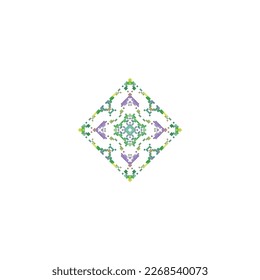 Copos de nieve de píxeles aislados sobre fondo blanco. Resumen, vector, ilustración.diseño para textura, tela, ropa, envoltura, alfombra. 