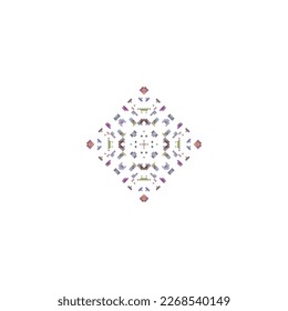 Pixel snowflakes isolated on white background.Abstract,vector,illustration.design for texture,fabric,clothing,wrapping,carpet. 