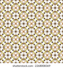 Las copas de nieve de Pixel emiten un patrón impecable, con un fondo decorativo de estilo étnico. La rica decoración de patrones abstractos para la construcción de tela o papel. 