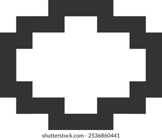 Ilustración vectorial de burbuja de voz de píxel