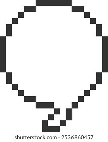 Ilustração de Vetor de Ilustração de Vetor de Bolha de Fala de Pixel